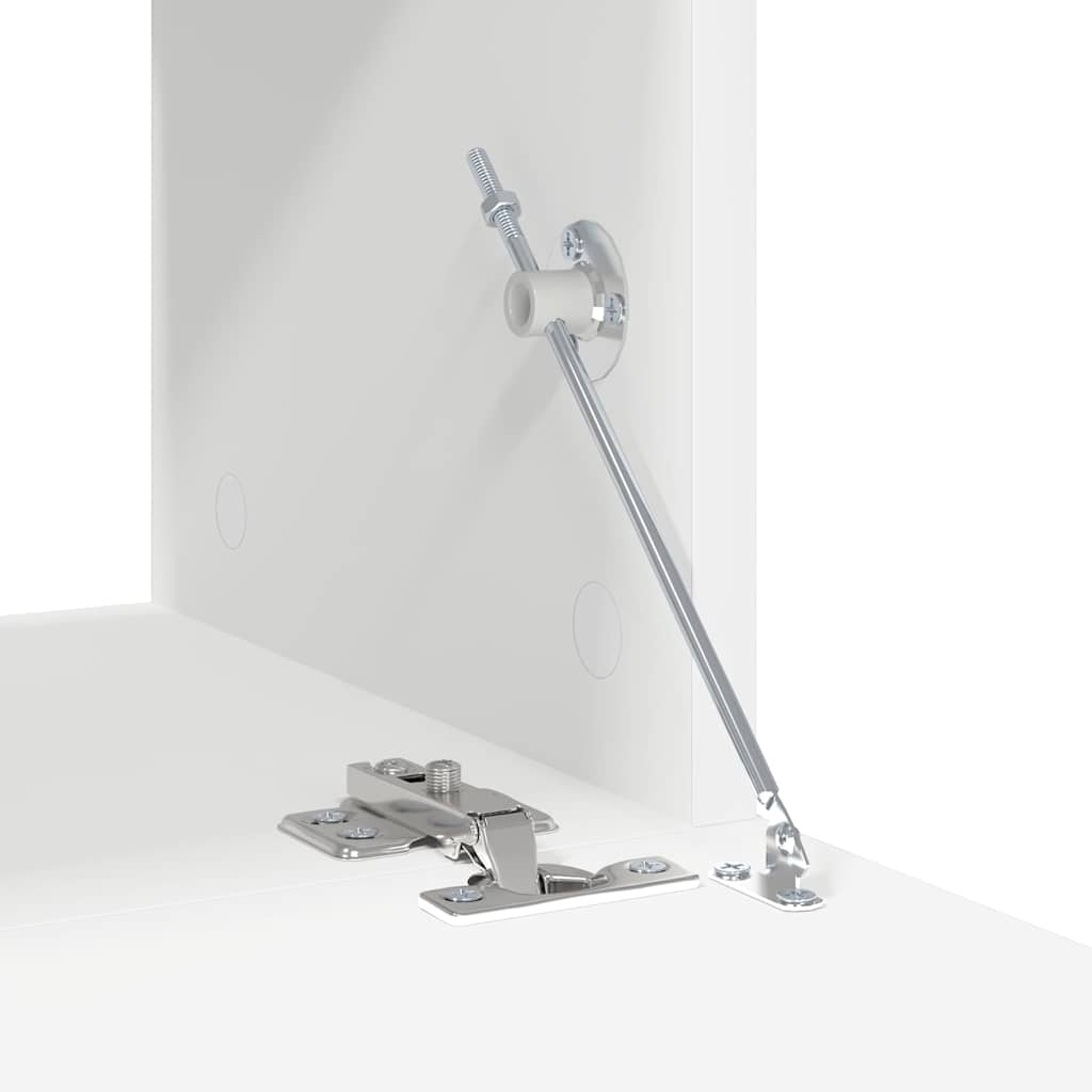 vidaXL Σετ Επίπλου Τηλεόρασης 4 Τεμαχίων Λευκό από Επεξεργασμένο Ξύλο