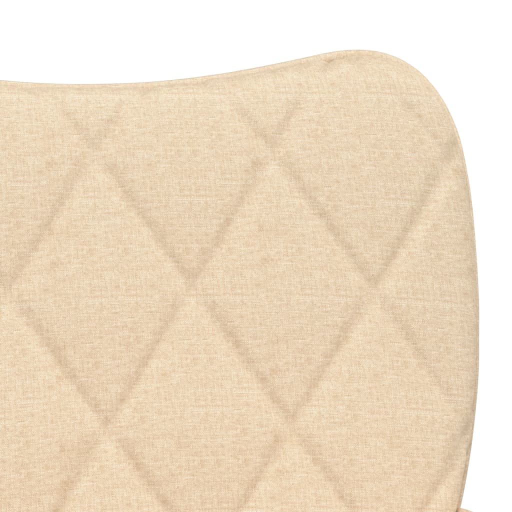 vidaXL Καρέκλες Τραπεζαρίας 2 τεμ. Κρεμ Υφασμάτινες