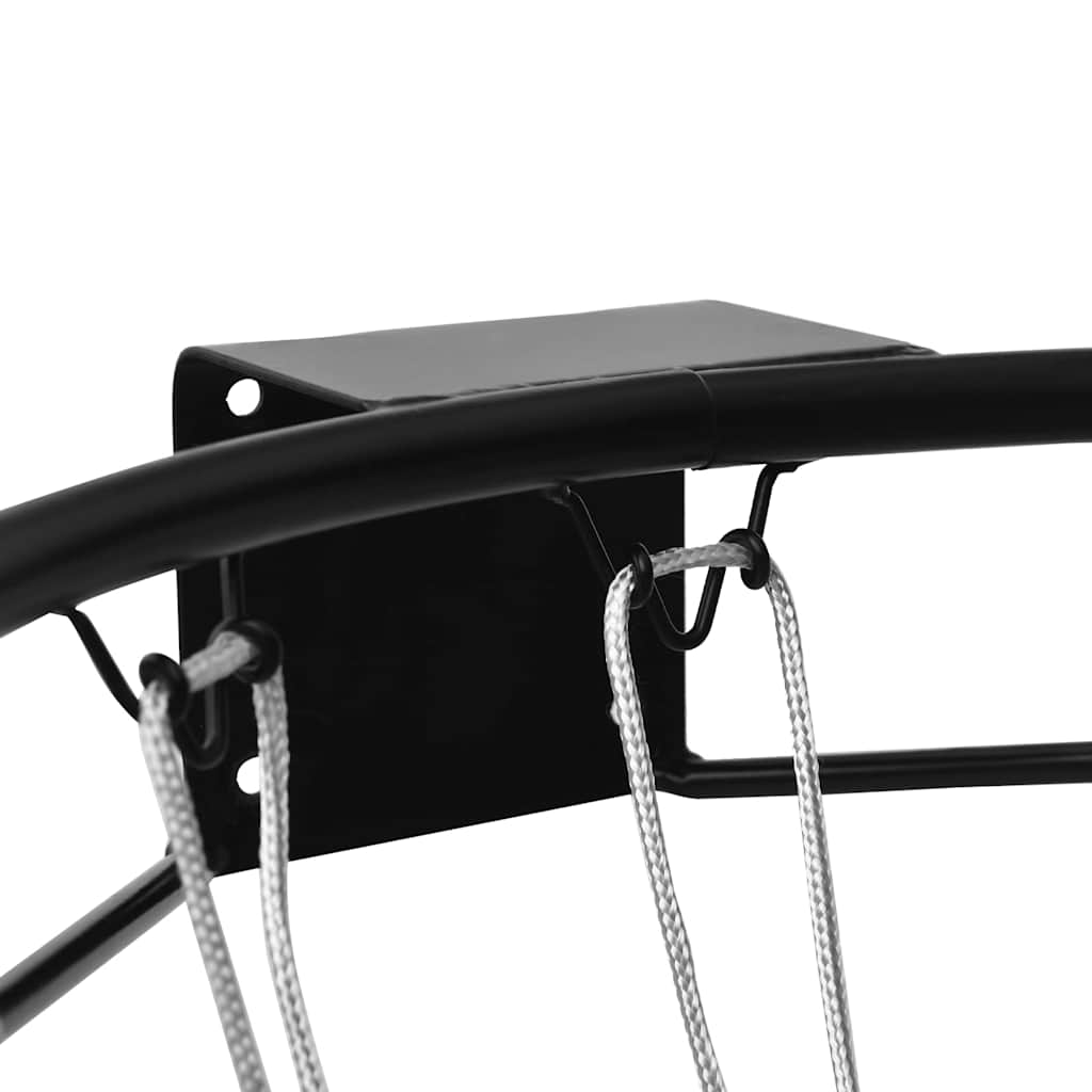 vidaXL Στεφάνι Μπασκέτας Μαύρο 45 εκ. από Ατσάλι