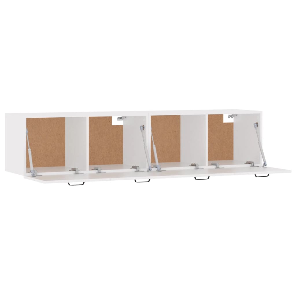 vidaXL Ντουλάπια Τοίχου 2 Τεμ. Λευκά 60 x 36,5 x 35 εκ. Επεξ. Ξύλο
