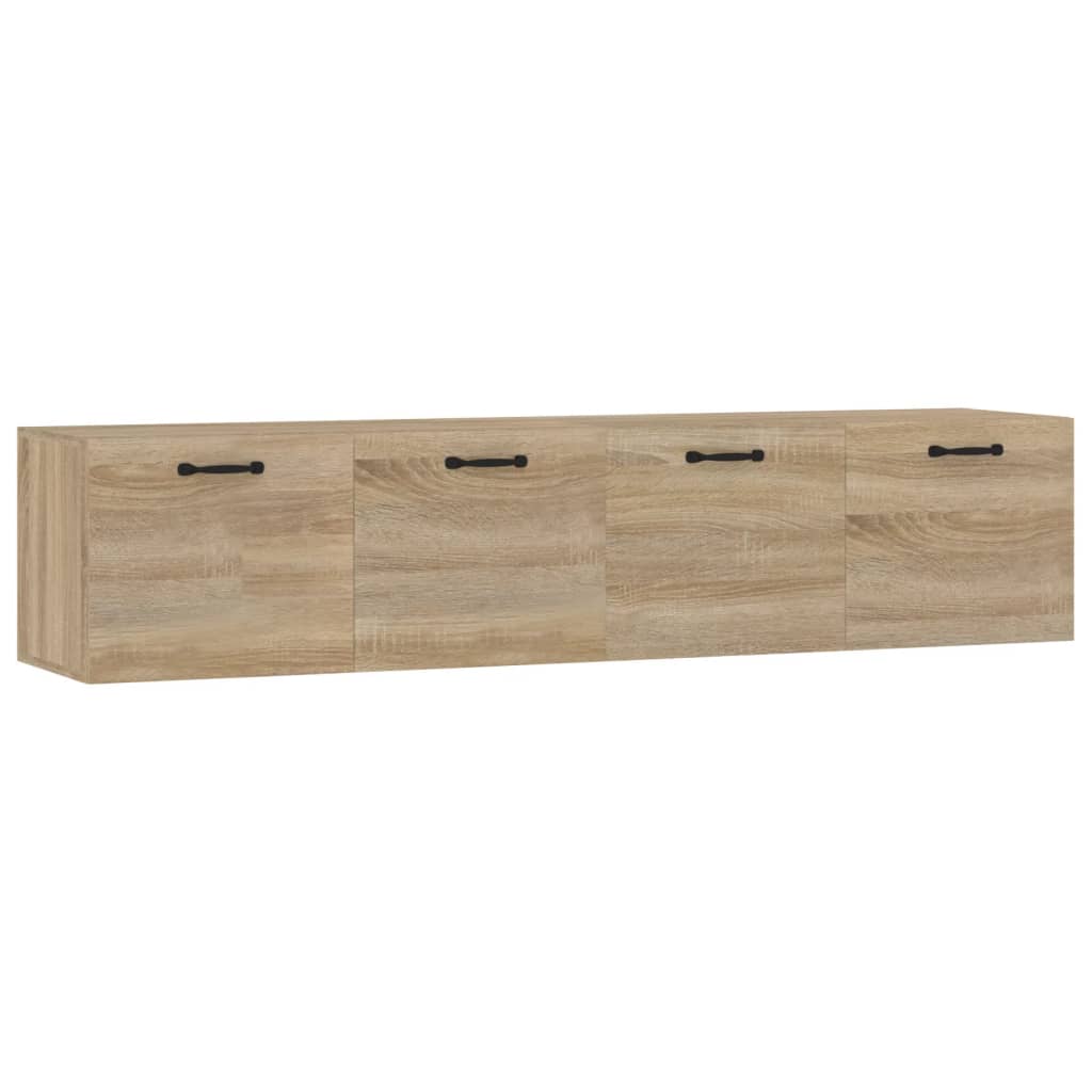 vidaXL Ντουλάπια Τοίχου 2 τεμ. Sonoma Δρυς 60x36,5x35 εκ. Επεξ. Ξύλο
