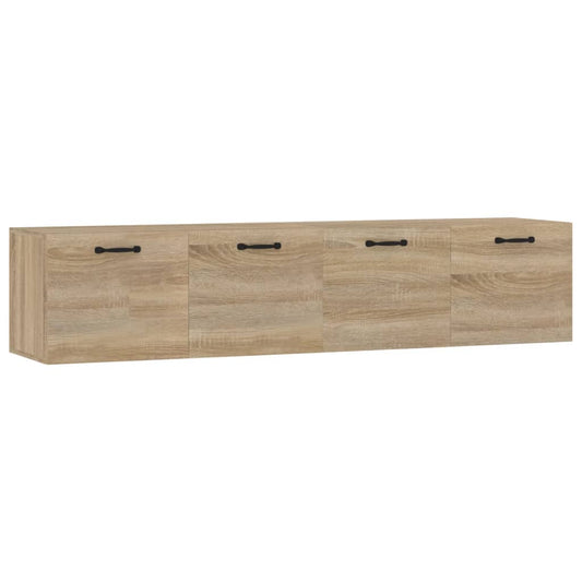 vidaXL Ντουλάπια Τοίχου 2 τεμ. Sonoma Δρυς 60x36,5x35 εκ. Επεξ. Ξύλο