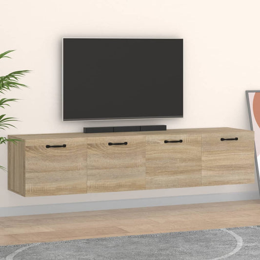 vidaXL Ντουλάπια Τοίχου 2 τεμ. Sonoma Δρυς 60x36,5x35 εκ. Επεξ. Ξύλο