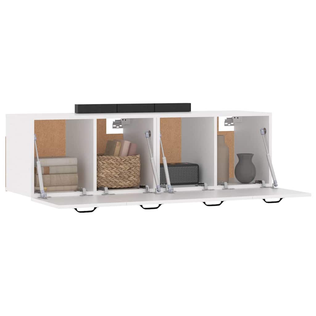 vidaXL Ντουλάπια Τοίχου 2 τεμ. Λευκά 80x35x36,5 εκ. Επεξ. Ξύλο