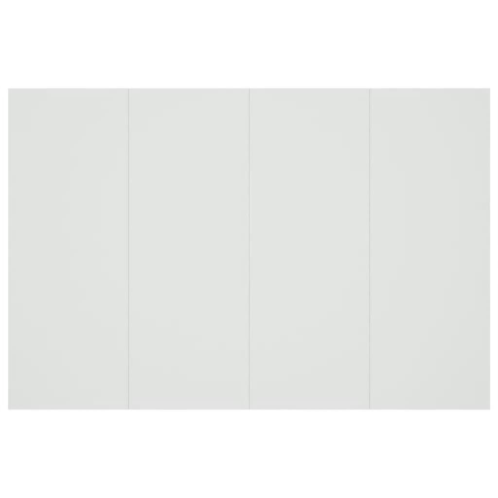 vidaXL Κεφαλάρι Κρεβατιού με Κομοδίνα Λευκό από Επεξεργασμένο Ξύλο