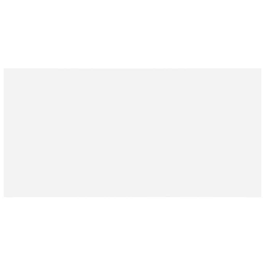 vidaXL Κεφαλάρι Κρεβατιού με Κομοδίνα Λευκό από Επεξεργασμένο Ξύλο