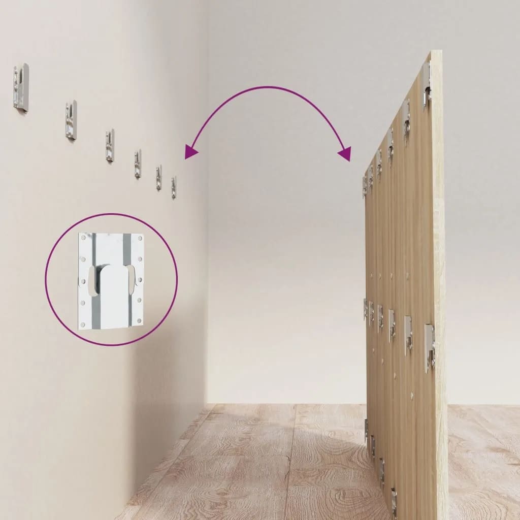 vidaXL Κεφαλάρι Κρεβατιού με Κομοδίνα Sonoma Δρυς Επεξεργασμένο Ξύλο