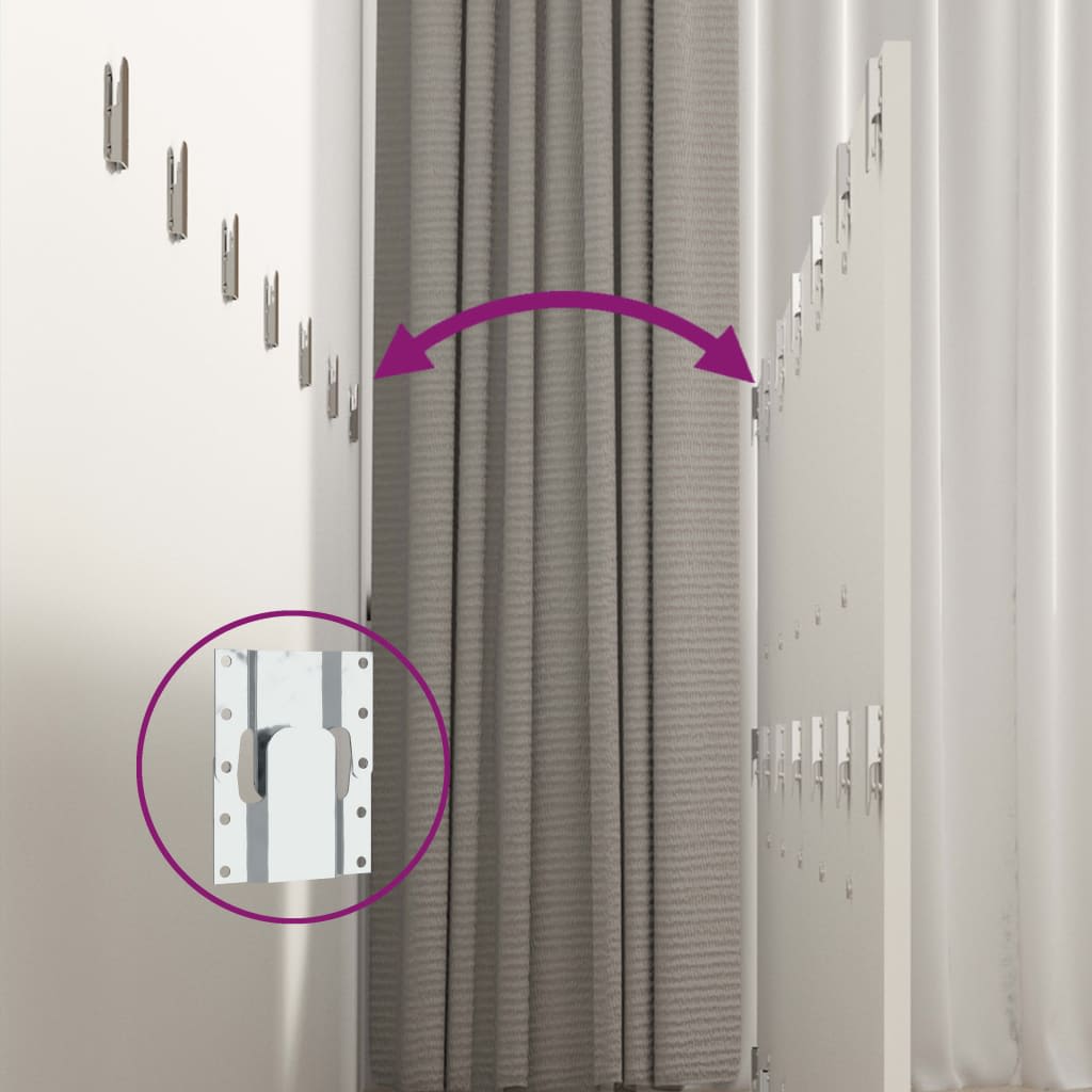 vidaXL Κεφαλάρι Κρεβατιού με Κομοδίνα Λευκό από Επεξεργασμένο Ξύλο