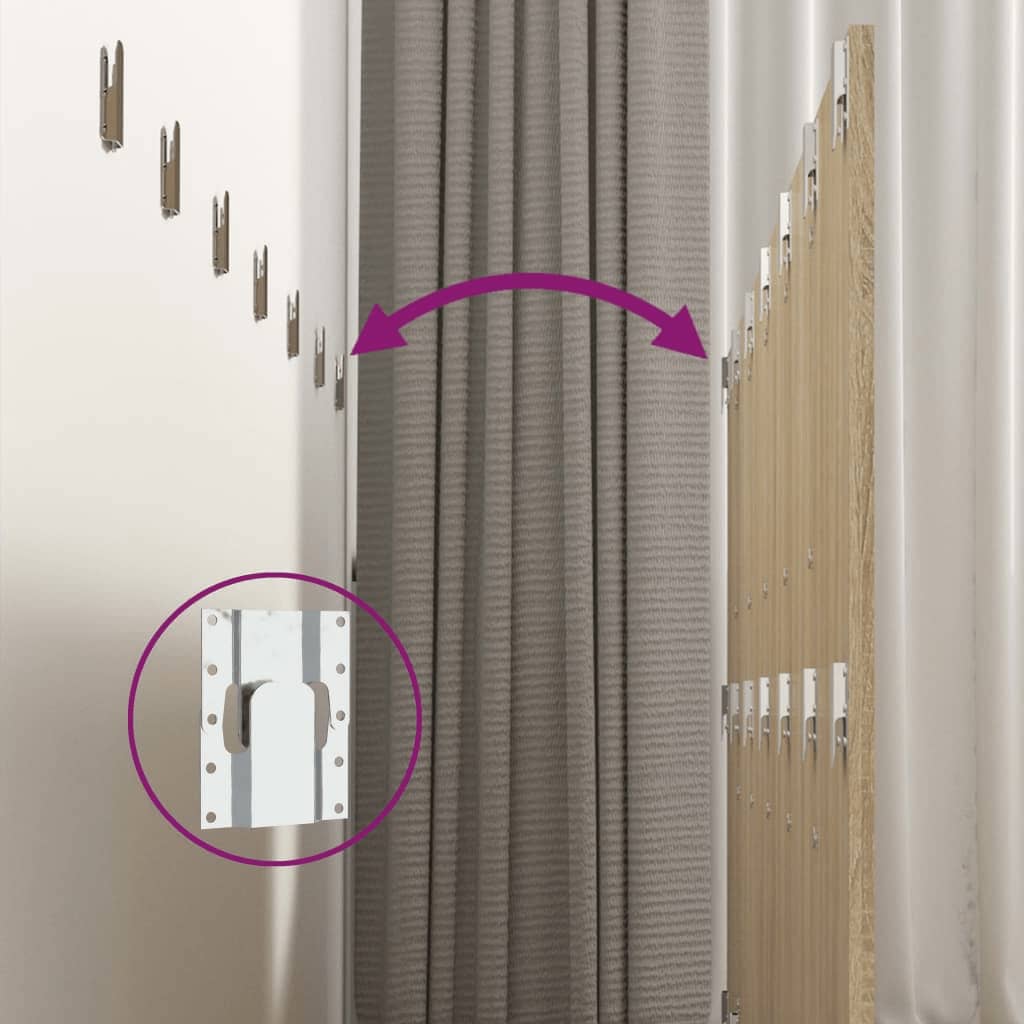 vidaXL Κεφαλάρι Κρεβατιού με Κομοδίνα Sonoma Δρυς Επεξεργασμένο Ξύλο