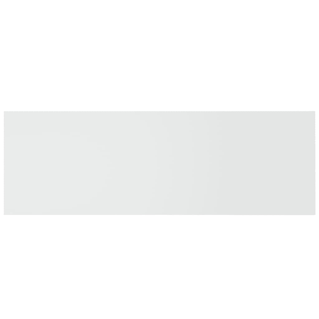 vidaXL Κεφαλάρι Κρεβατιού με Κομοδίνα Λευκό από Επεξεργασμένο Ξύλο