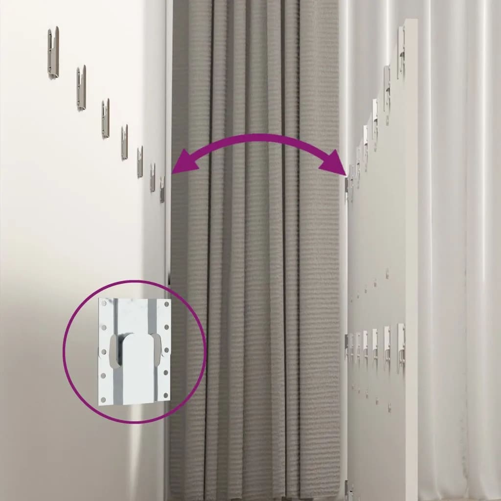 vidaXL Κεφαλάρι Κρεβατιού με Κομοδίνα Λευκό από Επεξεργασμένο Ξύλο