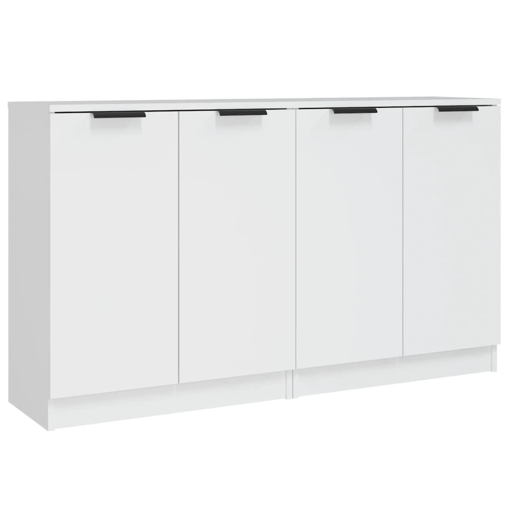 vidaXL Ντουλάπια 2 τεμ. άσπρο 60x30x70 εκ. Επεξεργασμένο Ξύλο