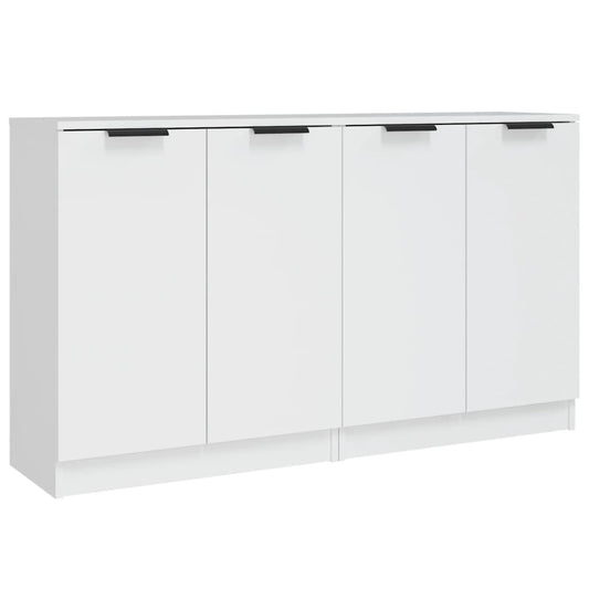 vidaXL Ντουλάπια 2 τεμ. άσπρο 60x30x70 εκ. Επεξεργασμένο Ξύλο