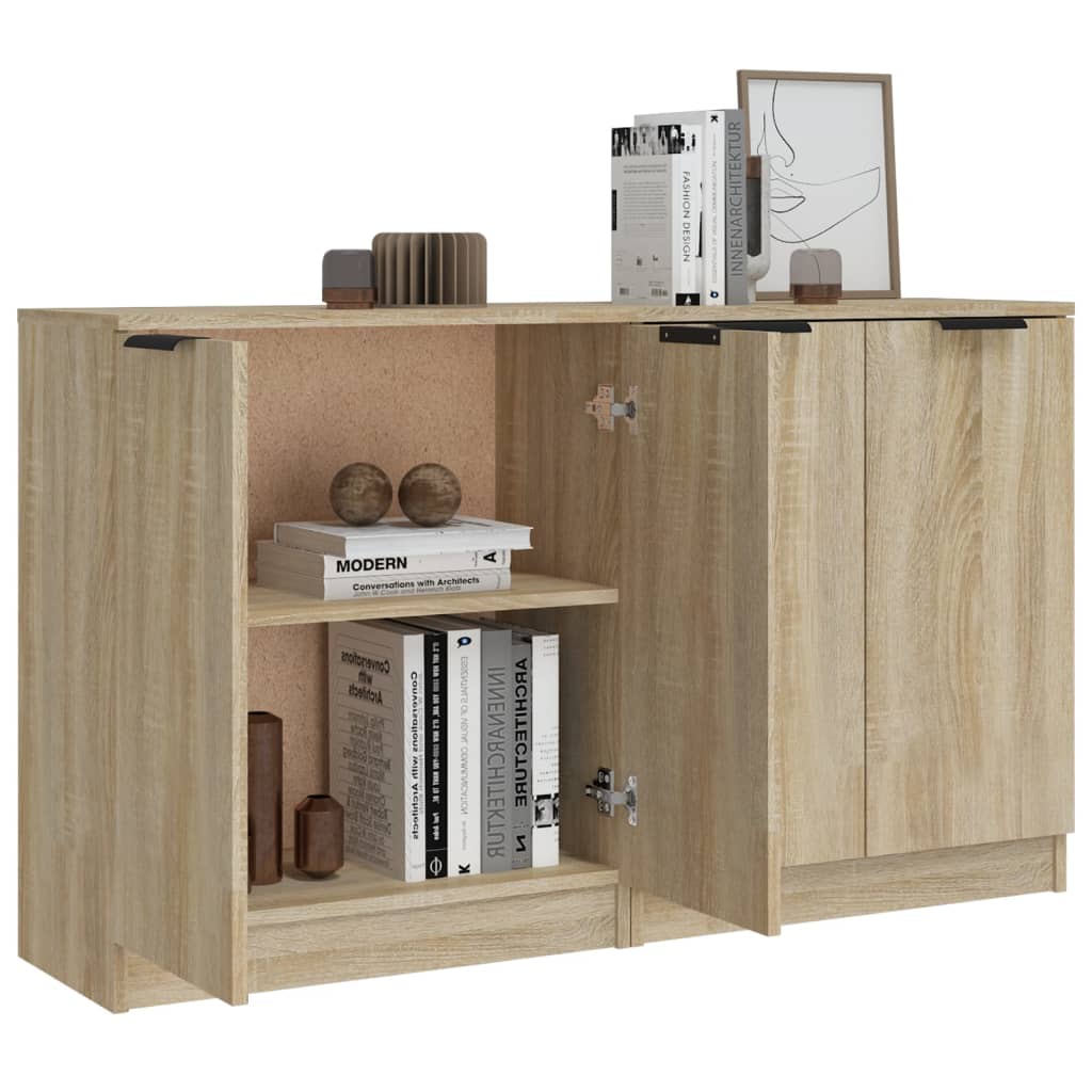 vidaXL Ντουλάπια 2 τεμ. Sonoma Δρυς 60x30x70 εκ. Επεξεργασμένο Ξύλο