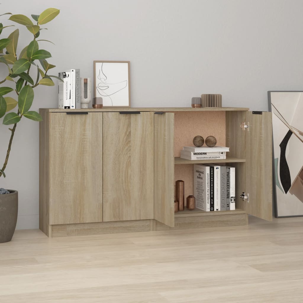 vidaXL Ντουλάπια 2 τεμ. Sonoma Δρυς 60x30x70 εκ. Επεξεργασμένο Ξύλο