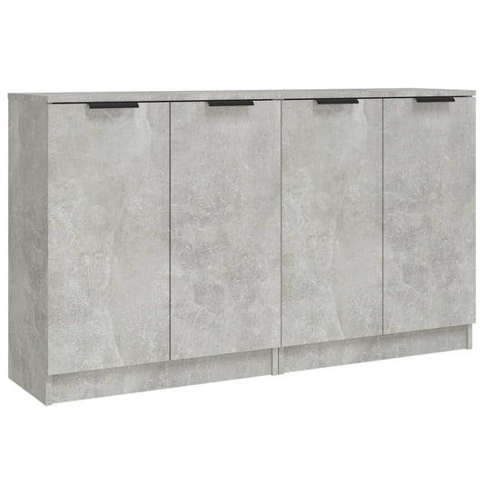 vidaXL Ντουλάπια 2 τεμ. Γκρι Σκυροδέματος 60x30x70 εκ. Επεξεργ. Ξύλο