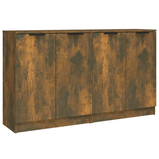vidaXL Ντουλάπια 2 τεμ. Καπνιστή δρυς 60x30x70 εκ. Επεξεργασμένο Ξύλο