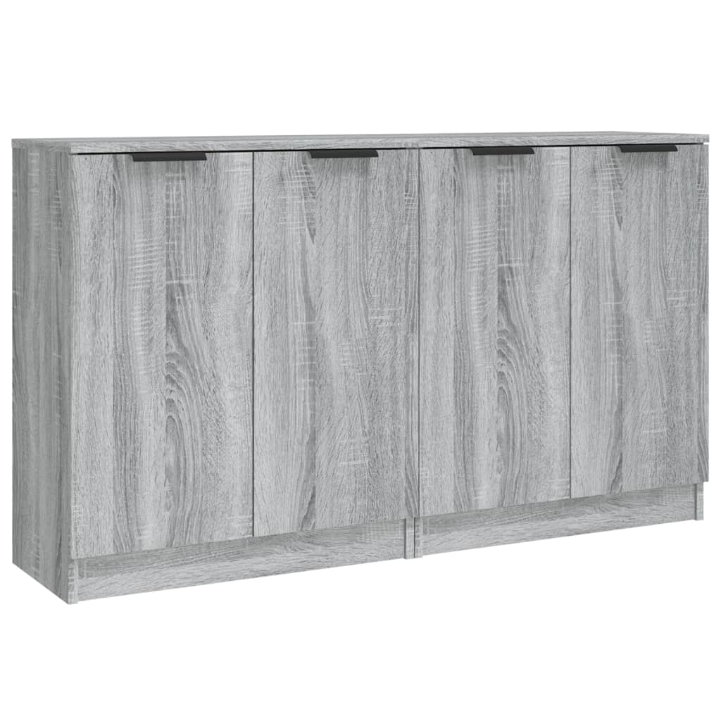 vidaXL Ντουλάπι 2 τεμ. Γκρι Sonoma 60x30x70 εκ. από Επεξεργασμένο Ξύλο