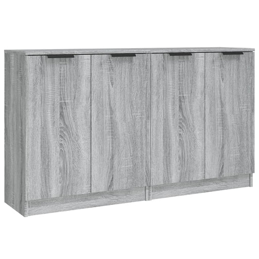 vidaXL Ντουλάπι 2 τεμ. Γκρι Sonoma 60x30x70 εκ. από Επεξεργασμένο Ξύλο