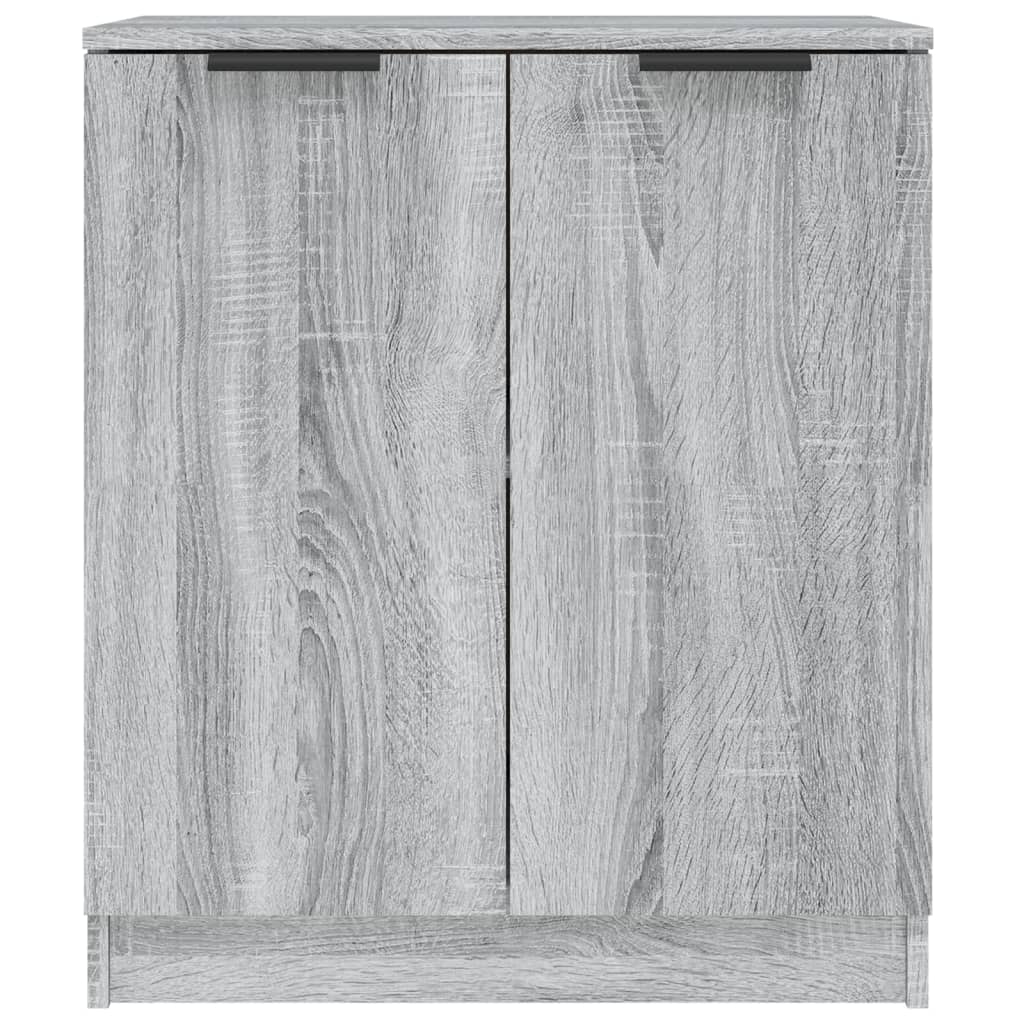 vidaXL Ντουλάπι 2 τεμ. Γκρι Sonoma 60x30x70 εκ. από Επεξεργασμένο Ξύλο