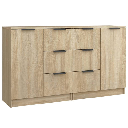 vidaXL Ντουλάπια 2 τεμ. Sonoma Δρυς 60x30x70 εκ. Επεξεργασμένο Ξύλο