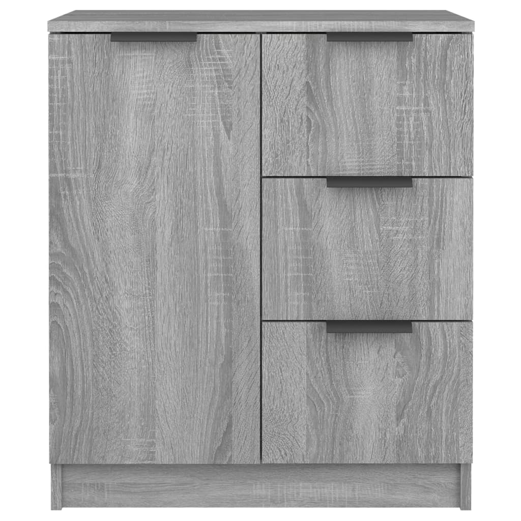 vidaXL Ντουλάπι 2 τεμ. Γκρι Sonoma 60x30x70 εκ. από Επεξεργασμένο Ξύλο