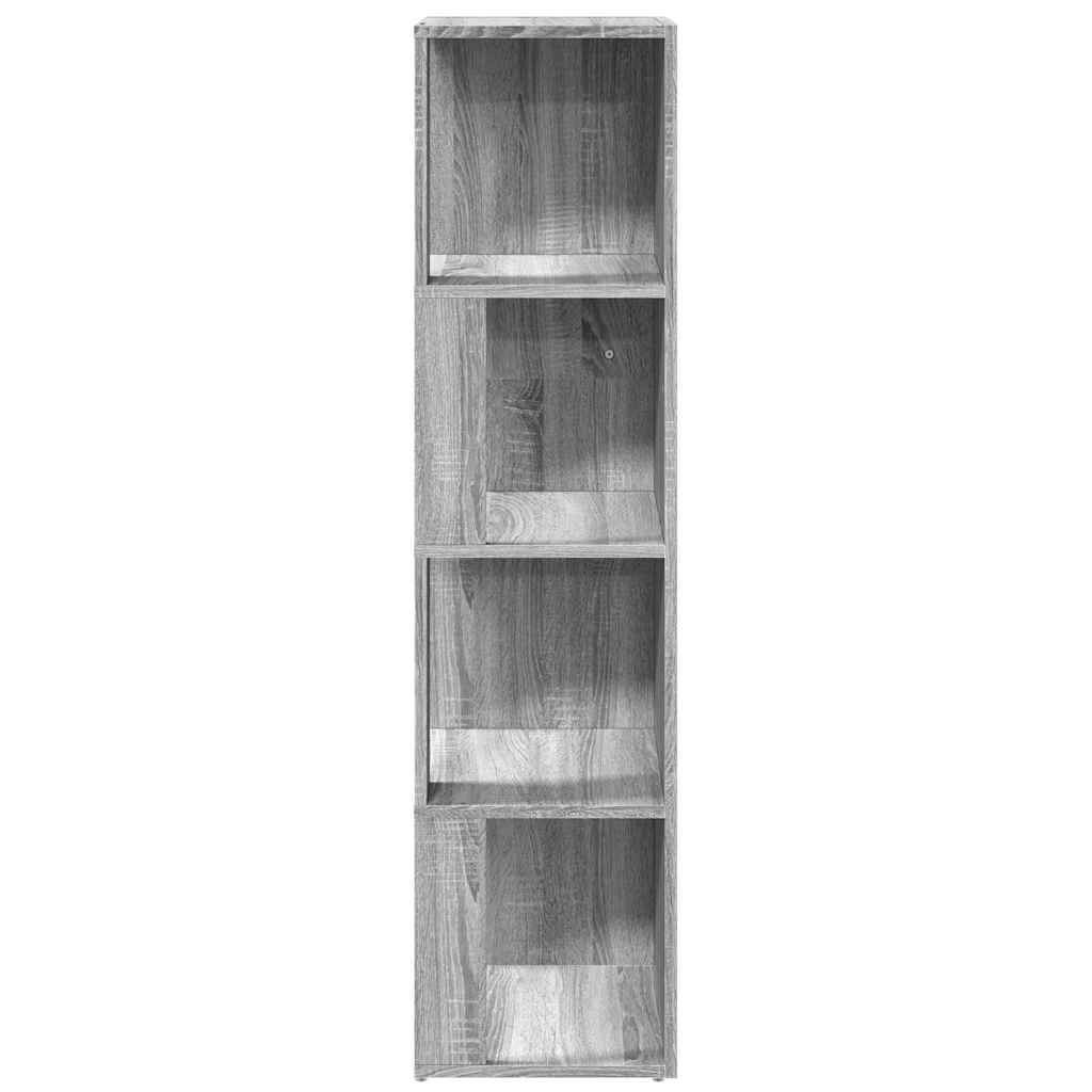 vidaXL Γωνιακό Έπιπλο Γκρι Sonoma 33x33x132 εκ. από Επεξεργ. Ξύλο