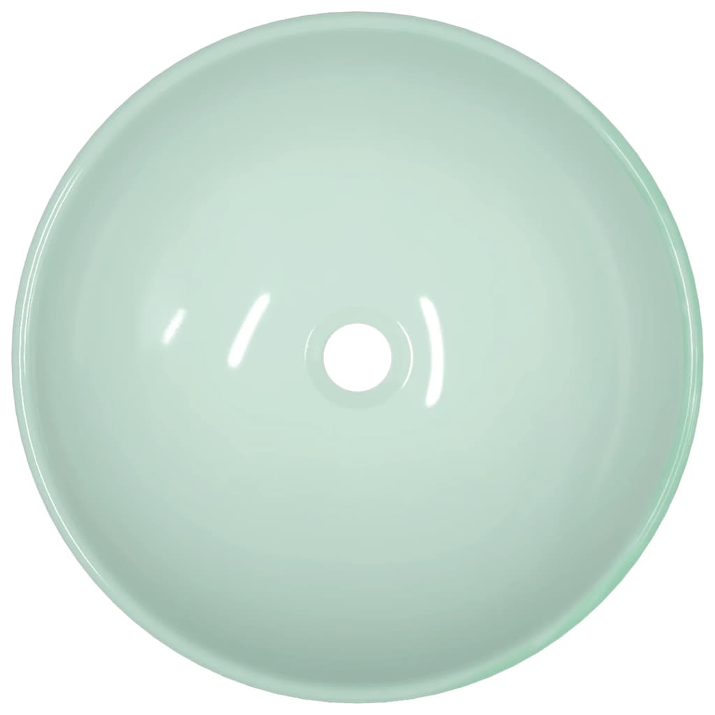 vidaXL Νιπτήρας Λευκός 42 x 14 εκ. από Ψημένο Γυαλί