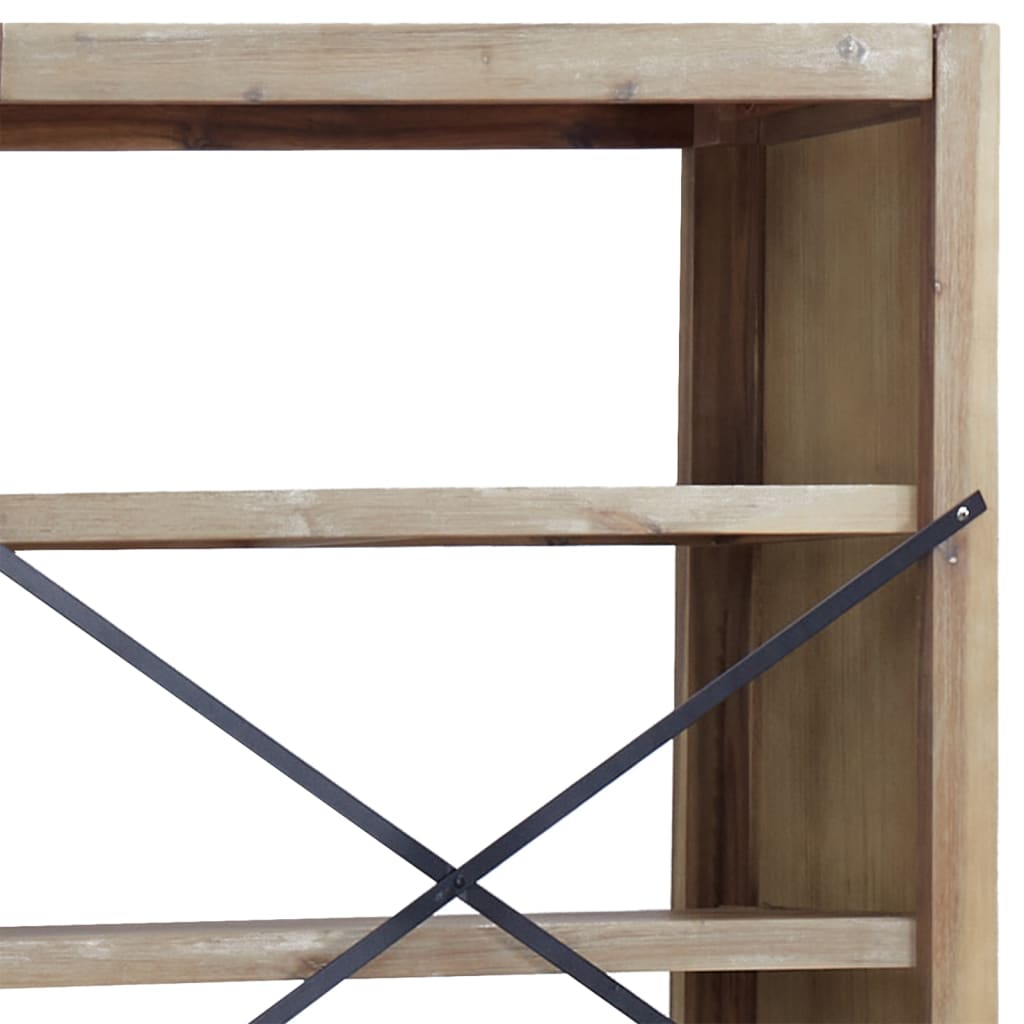 vidaXL Βιβλιοθήκη με 5 Επίπεδα 80 x 30 x 140 εκ. Μασίφ Ξύλο Ακακίας