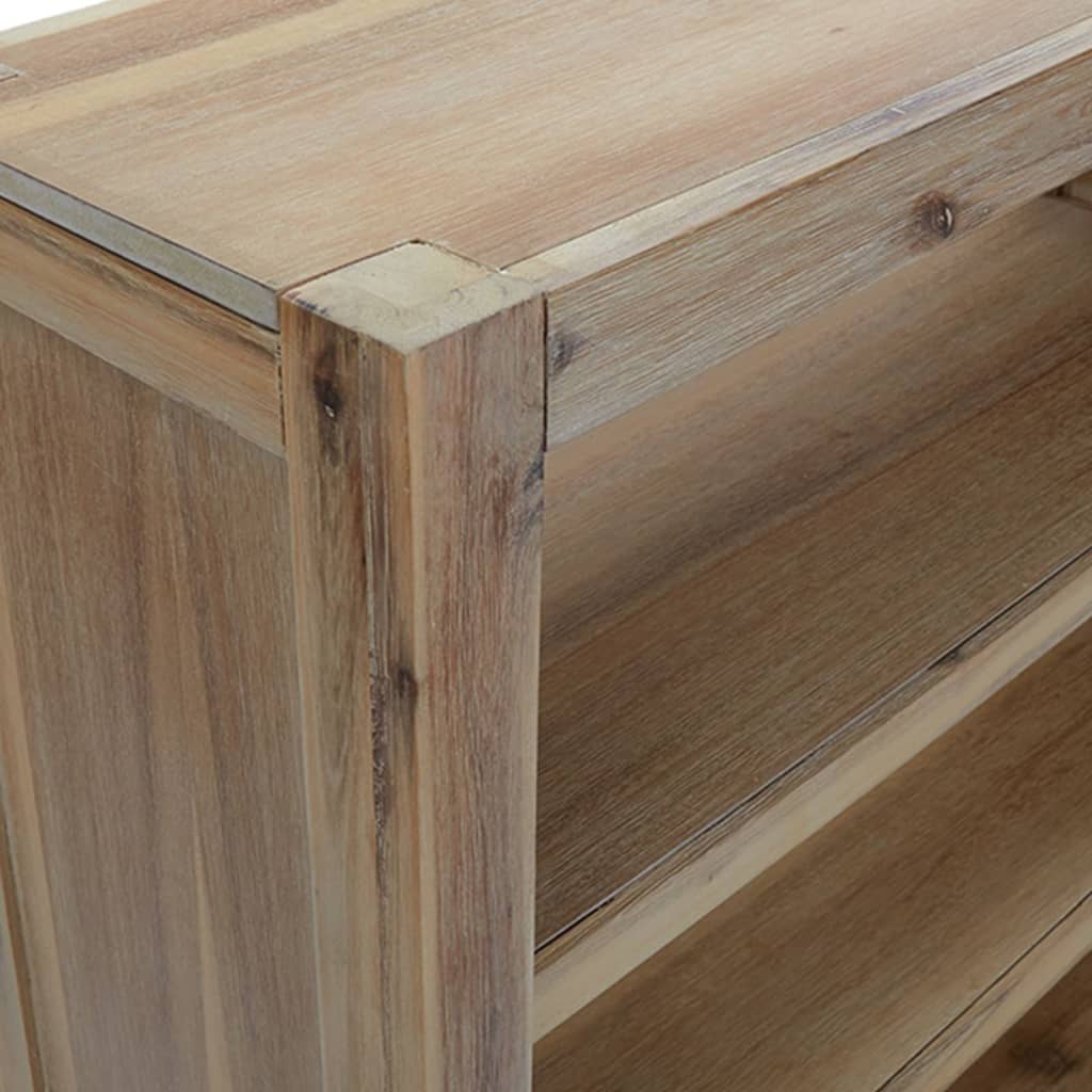 vidaXL Βιβλιοθήκη με 5 Επίπεδα 80 x 30 x 140 εκ. Μασίφ Ξύλο Ακακίας