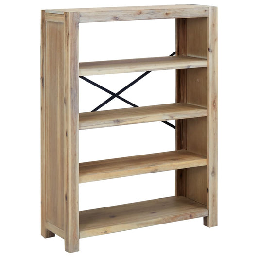 vidaXL Βιβλιοθήκη με 4 Επίπεδα 80x30x110 εκ. Μασίφ Ξύλο Ακακίας