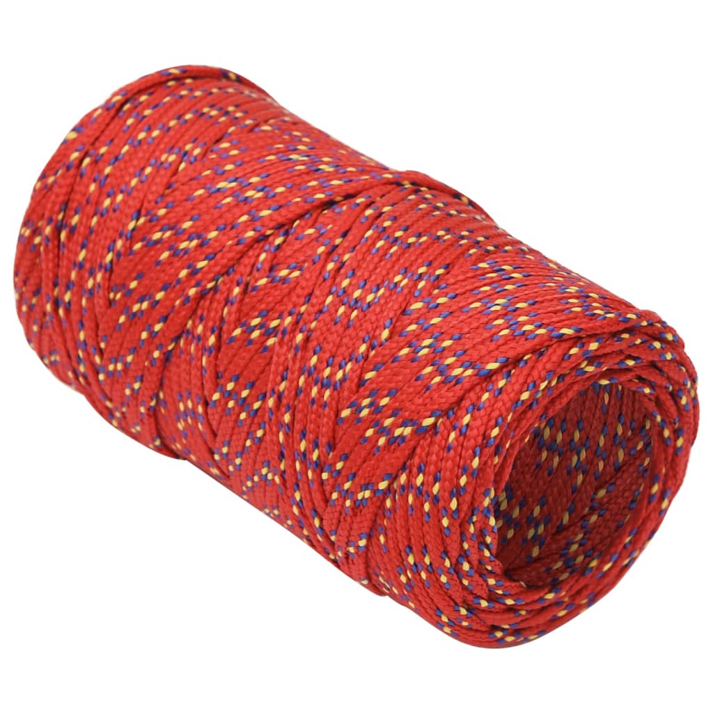 vidaXL Σχοινί Ναυτιλίας Κόκκινο 2 χιλ. 100 μ. από Πολυπροπυλένιο