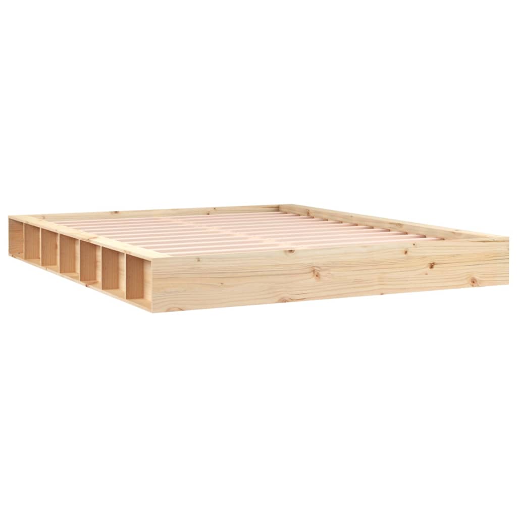vidaXL Πλαίσιο Κρεβατιού 160 x 200 εκ. από Μασίφ Ξύλο