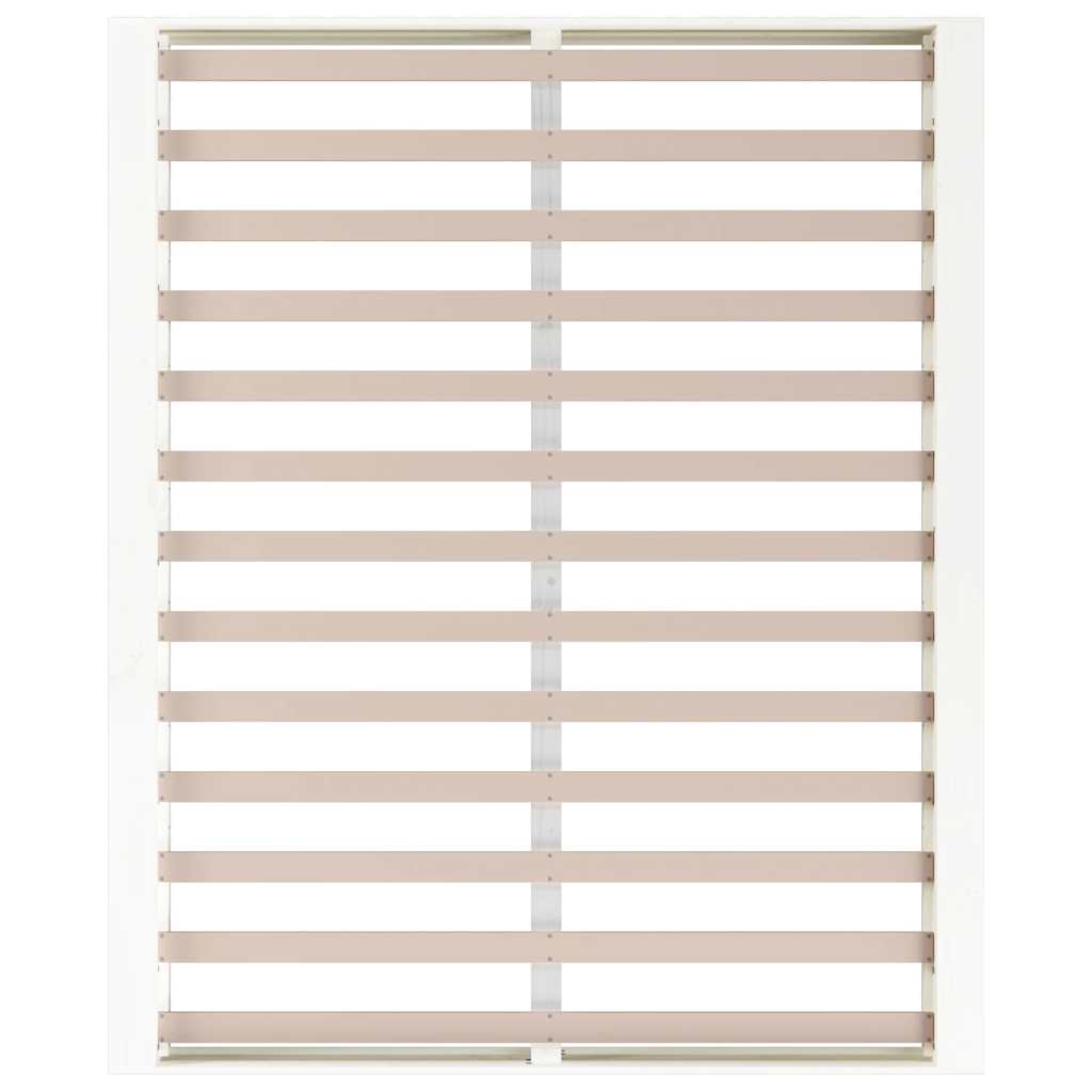 vidaXL Πλαίσιο Κρεβατιού Λευκό 160 x 200 εκ. από Μασίφ Ξύλο