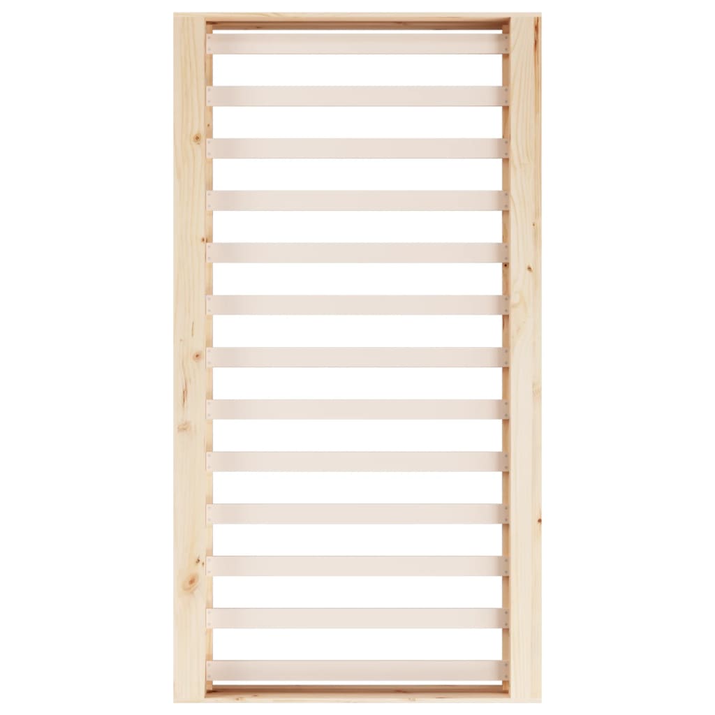 vidaXL Πλαίσιο Κρεβατιού 120 x 190 εκ. από Μασίφ Ξύλο Small Double