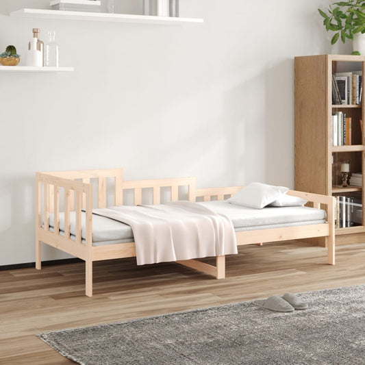 vidaXL Καναπές Κρεβάτι Χωρίς Στρώμα 90x190 εκ. Μασίφ Ξύλο Πεύκου