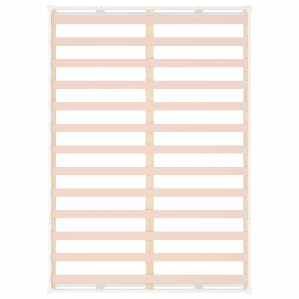 vidaXL Πλαίσιο Κρεβατιού Λευκό 120 x 200 εκ. από Μασίφ Ξύλο