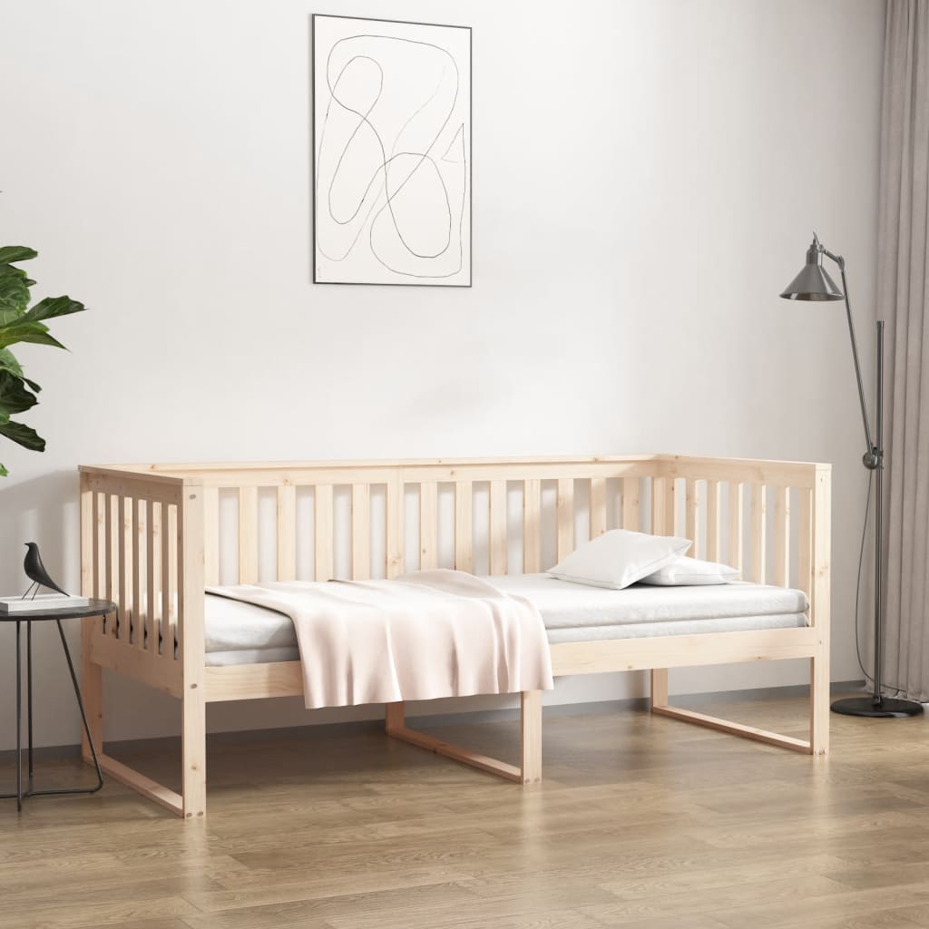 vidaXL Κρεβάτι ημέρας χωρίς στρώμα 100x200 cm Στερεό ξύλο πεύκο