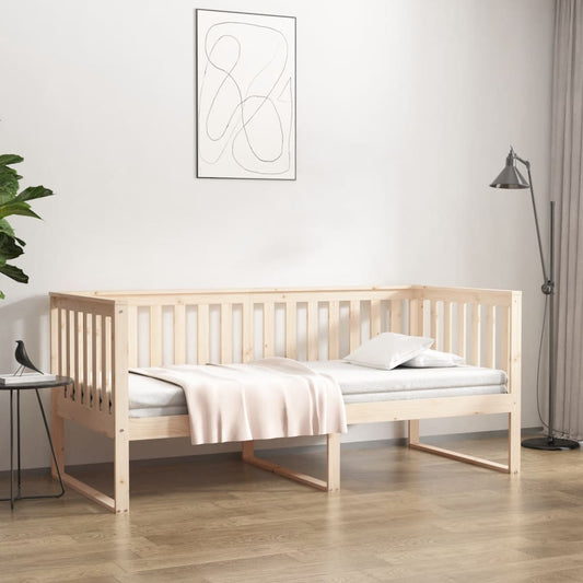 vidaXL Κρεβάτι ημέρας χωρίς στρώμα 100x200 cm Στερεό ξύλο πεύκο
