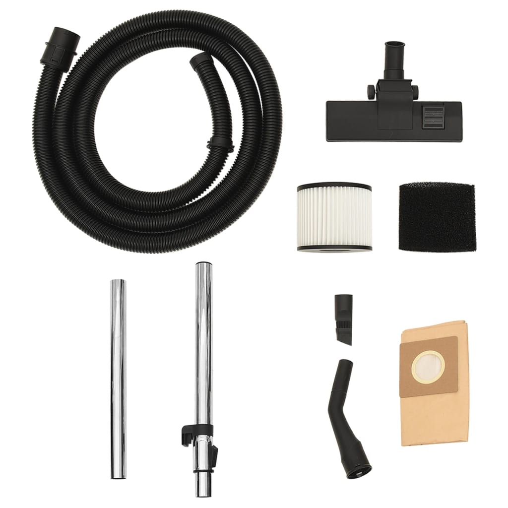 vidaXL Ηλεκτρική Σκούπα Υγρής / Ξηρής Απορρόφησης 1200 W Ασημί 30 Λ