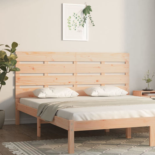 vidaXL Κεφαλάρι Κρεβατιού 140 x 3 x 80 εκ. από Μασίφ Ξύλο Πεύκου