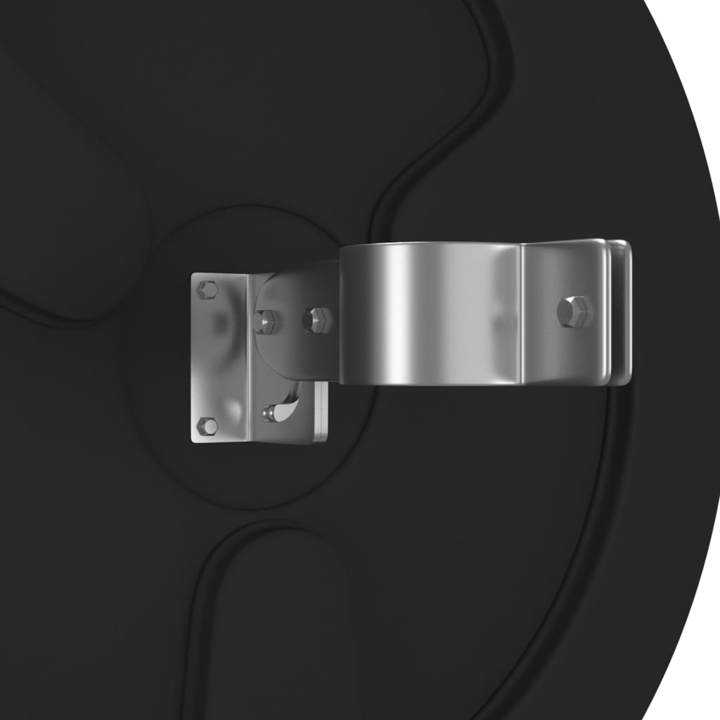 vidaXL Καθρέφτης Κυκλοφορίας Εξωτερικού Χώρου Κυρτός Μαύρος από Πολυανθρακικό Ø60 εκ.