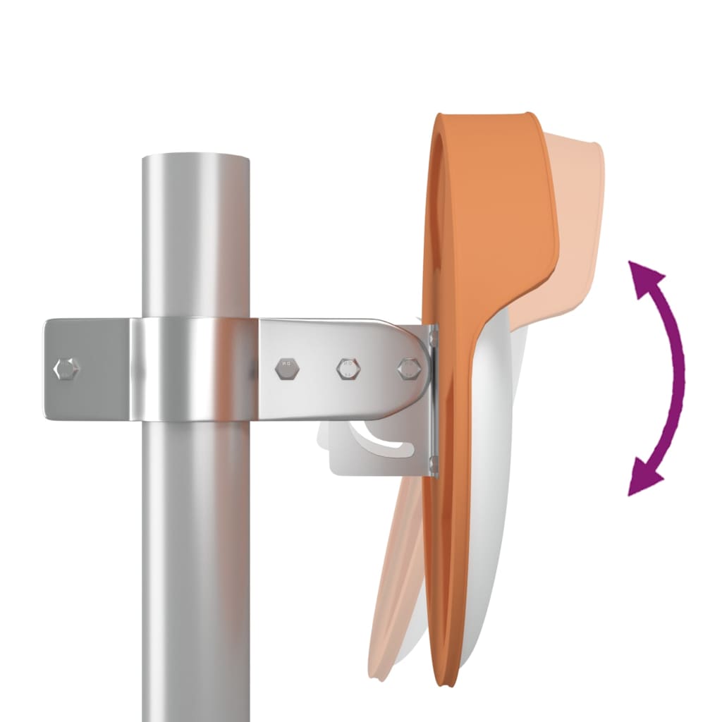 vidaXL Εξωτ.Κυρτός Καθρέπτης Κυκλοφορίας Πορτοκαλί Ø30 εκ. Πολυανθρ.