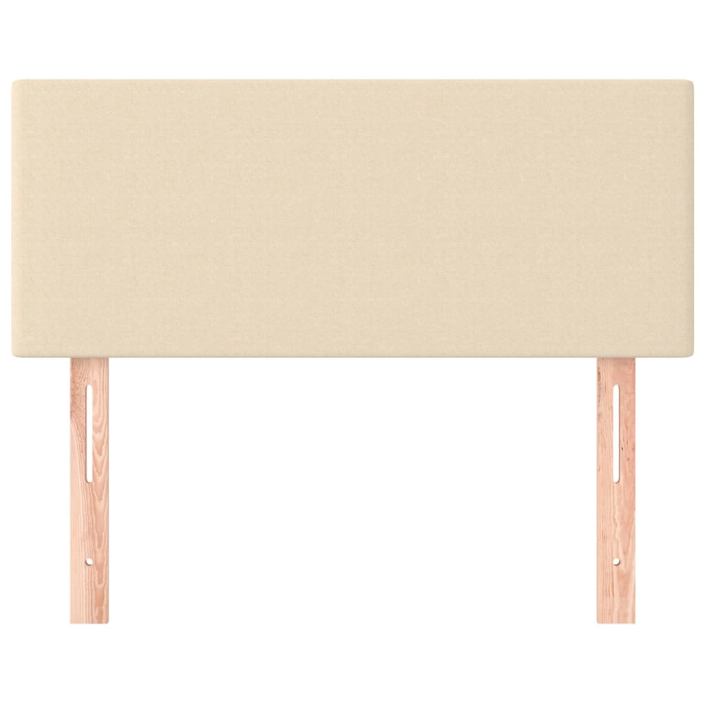 vidaXL Κεφαλάρι Κρεβατιού Κρεμ 80 x 5 x 78/88 εκ. Υφασμάτινο