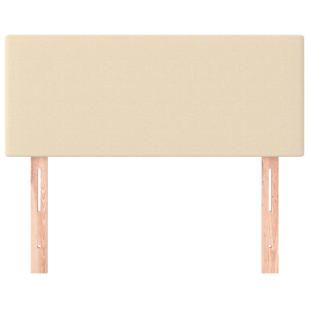 vidaXL Κεφαλάρι Κρεβατιού Κρεμ 90x5x78/88 εκ. Υφασμάτινο