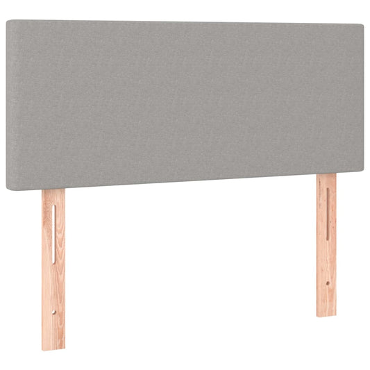 vidaXL Κεφαλάρι Κρεβατιού Ανοιχτό Γκρι 100x5x78/88 εκ. Υφασμάτινο