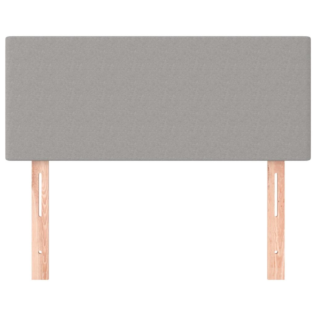 vidaXL Κεφαλάρι Κρεβατιού Ανοιχτό Γκρι 100x5x78/88 εκ. Υφασμάτινο