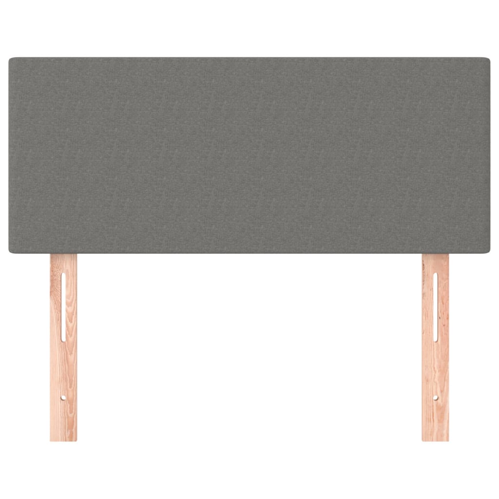 vidaXL Κεφαλάρι Κρεβατιού Σκούρο Γκρι 100x5x78/88 εκ. Υφασμάτινο