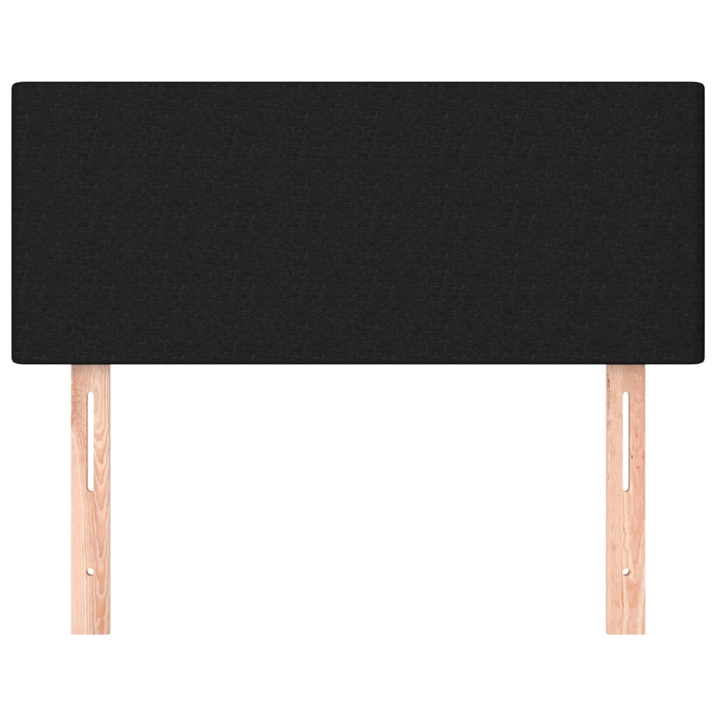 vidaXL Κεφαλάρι Κρεβατιού Μαύρο 100x5x78/88 εκ. Υφασμάτινο