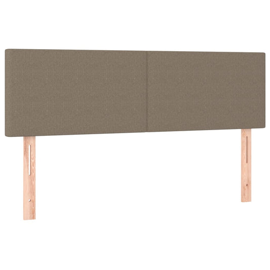 vidaXL Κεφαλάρια Κρεβατιού 2 τεμ. Taupe 72x5x78/88 εκ. Υφασμάτινα